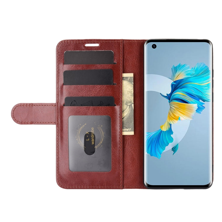 For Huawei Mate 40 R64 Texture Single Horizontal Flip Protective Case with Holder & Card Slots & Wallet& Photo Frame