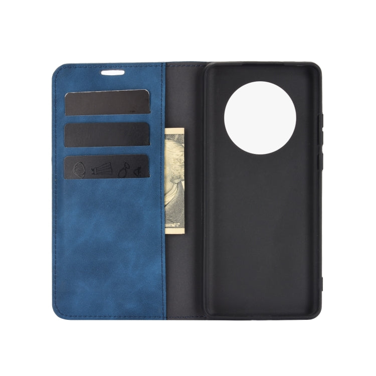 For Huawei Mate 40 Retro-skin Business Magnetic Suction Leather Case with Holder & Card Slots & Wallet