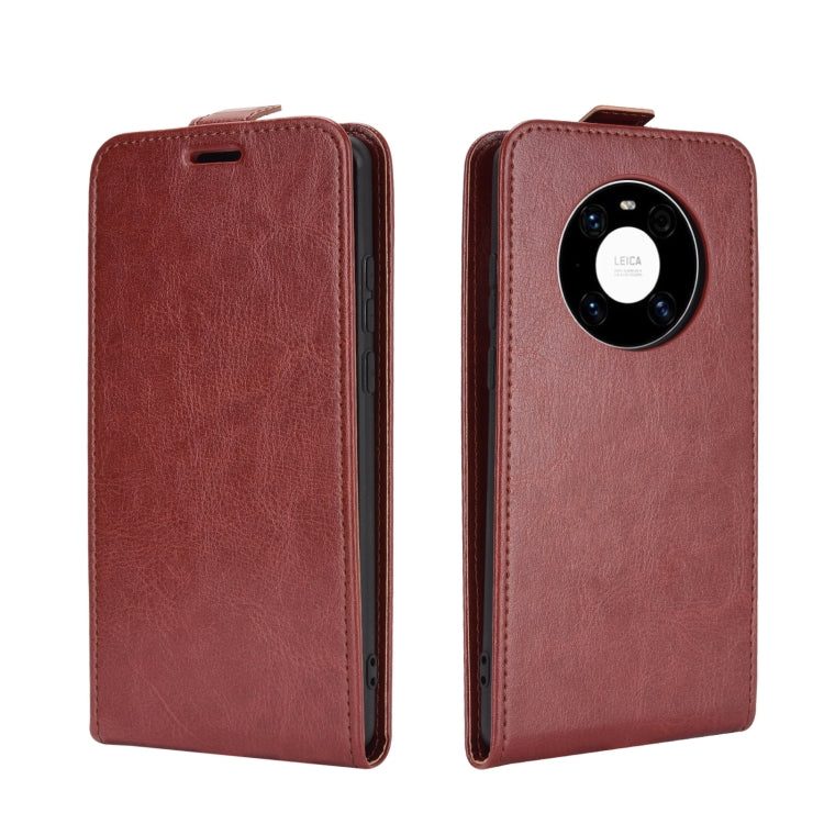 For Huawei Mate 40 R64 Texture Single Vertical Flip Leather Protective Case with Card Slots & Photo Frame