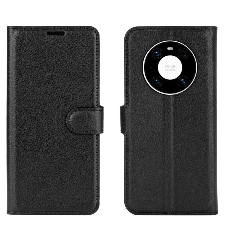For Huawei Mate 40 Litchi Texture Horizontal Flip Protective Case with Holder & Card Slots & Wallet
