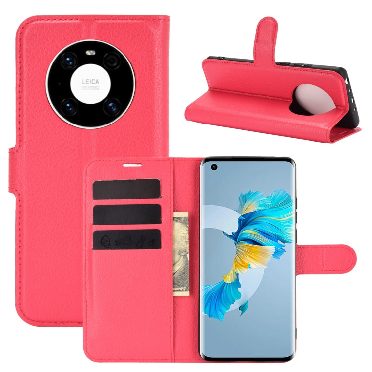 For Huawei Mate 40 Litchi Texture Horizontal Flip Protective Case with Holder & Card Slots & Wallet