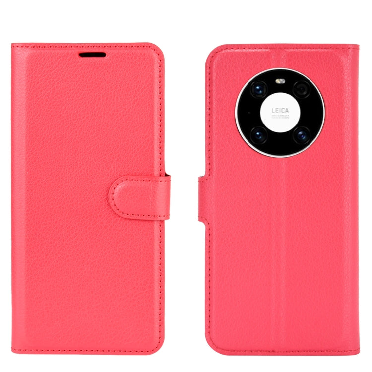 For Huawei Mate 40 Litchi Texture Horizontal Flip Protective Case with Holder & Card Slots & Wallet