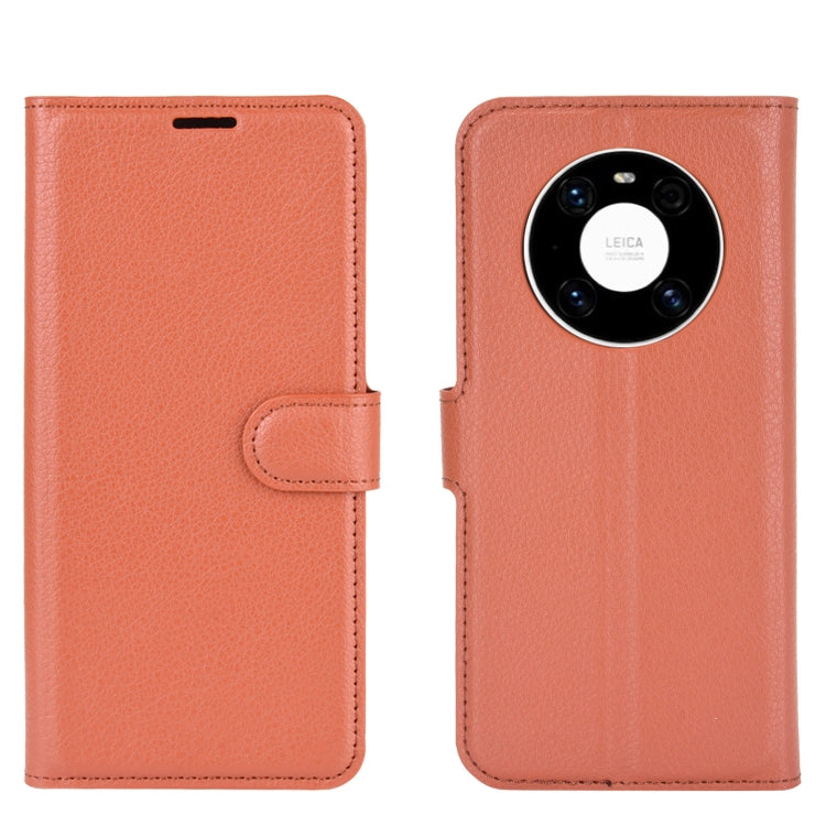 For Huawei Mate 40 Litchi Texture Horizontal Flip Protective Case with Holder & Card Slots & Wallet