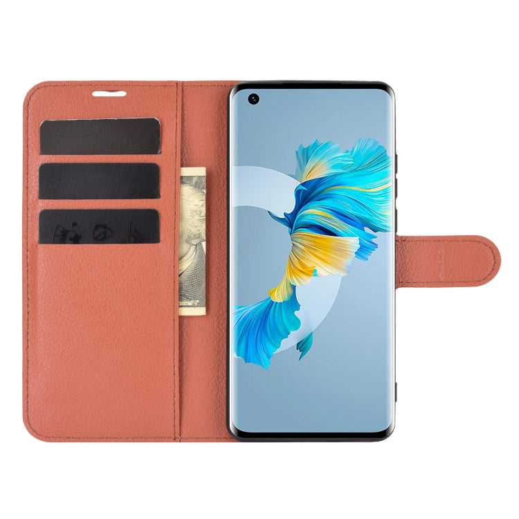 For Huawei Mate 40 Litchi Texture Horizontal Flip Protective Case with Holder & Card Slots & Wallet
