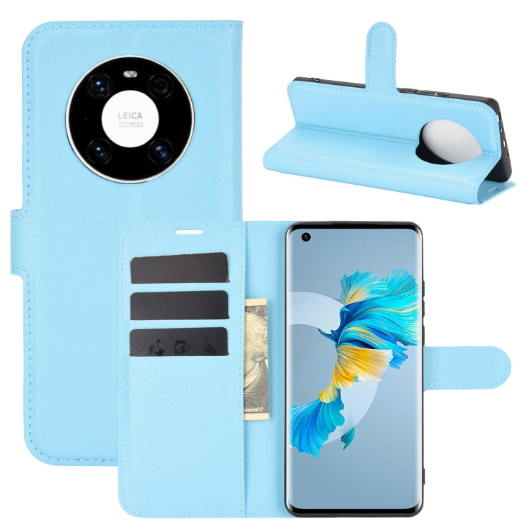 For Huawei Mate 40 Litchi Texture Horizontal Flip Protective Case with Holder & Card Slots & Wallet