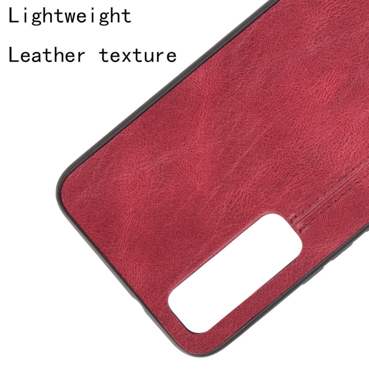 For vivo Y73s/S7e Shockproof Sewing Cow Pattern Skin PC + PU + TPU Case