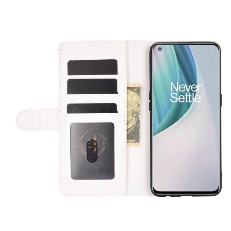 For OnePlus Nord N10 5G R64 Texture Single Horizontal Flip Protective Case with Holder & Card Slots & Wallet& Photo Frame