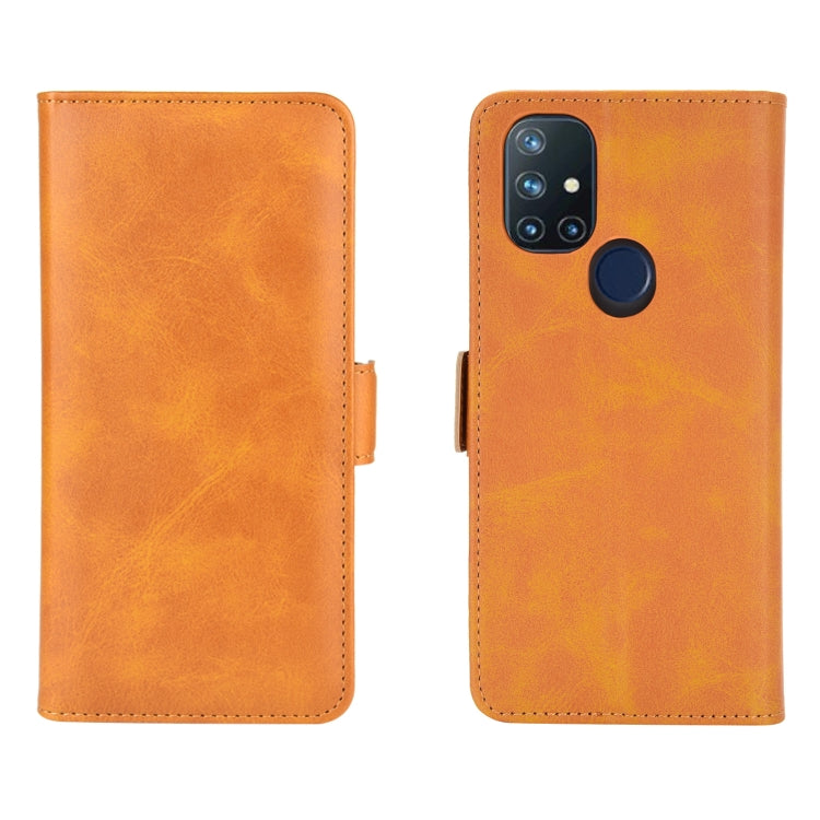 For OnePlus Nord N10 5G Dual-side Magnetic Buckle Horizontal Flip Leather Case with Holder & Card Slots & Wallet