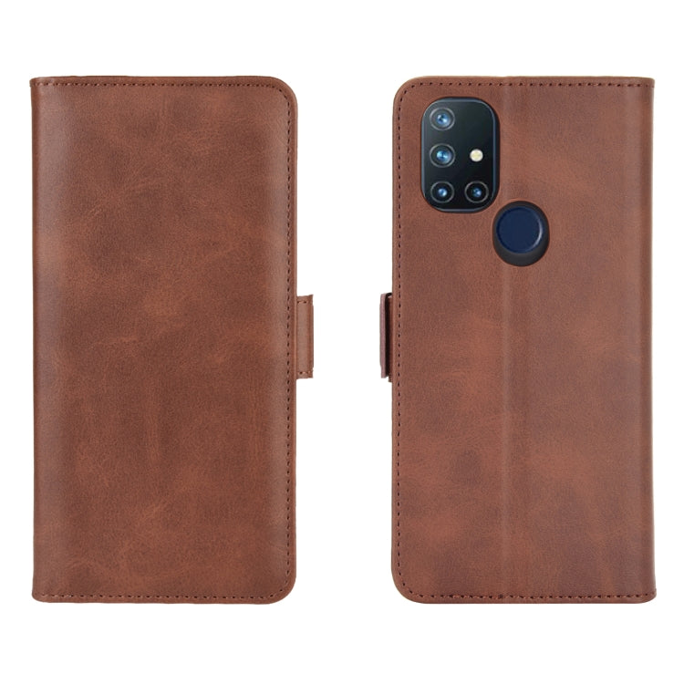 For OnePlus Nord N10 5G Dual-side Magnetic Buckle Horizontal Flip Leather Case with Holder & Card Slots & Wallet