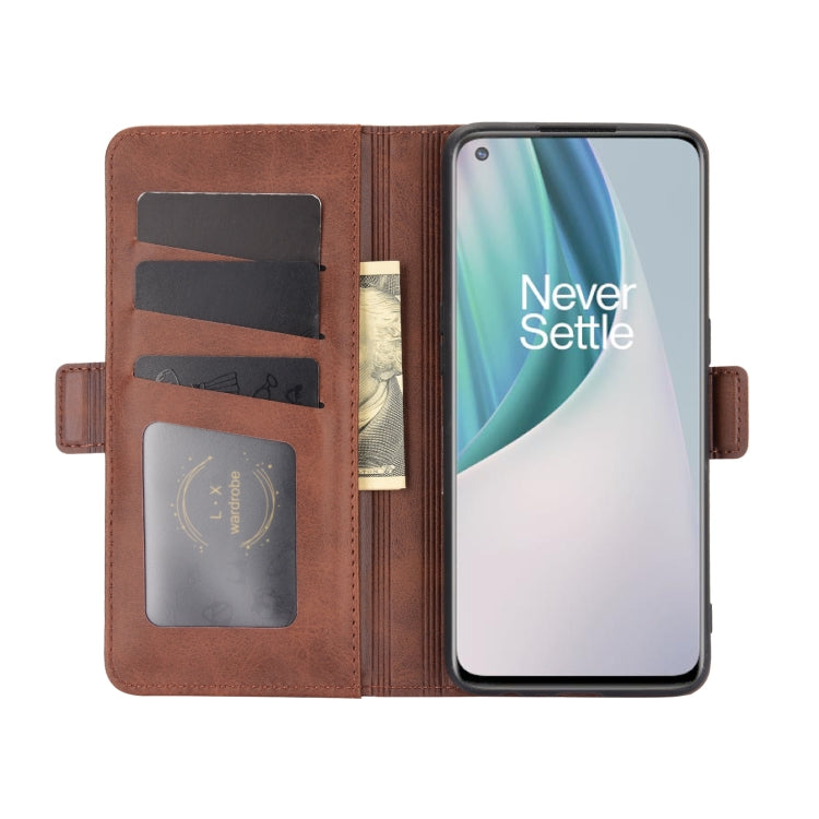 For OnePlus Nord N10 5G Dual-side Magnetic Buckle Horizontal Flip Leather Case with Holder & Card Slots & Wallet