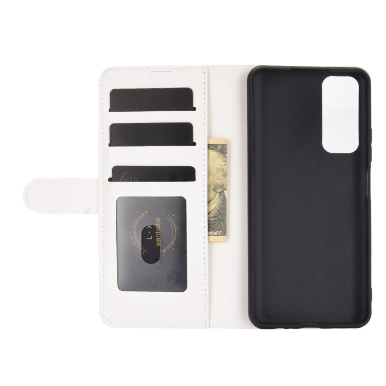 For Huawei P smart 2021 R64 Texture Single Horizontal Flip Protective Case with Holder & Card Slots & Wallet& Photo Frame