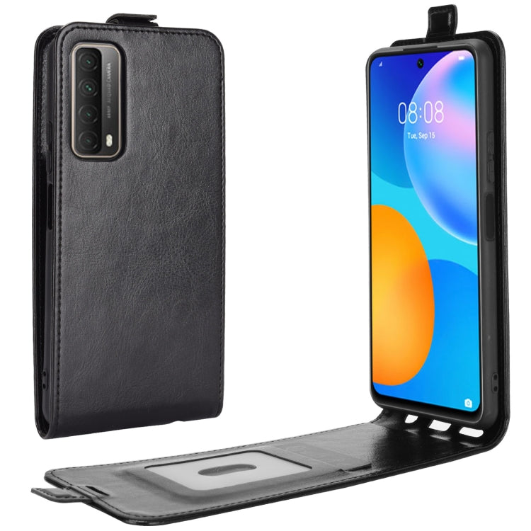 For Huawei P smart 2021 R64 Texture Single Vertical Flip Leather Protective Case with Card Slots & Photo Frame