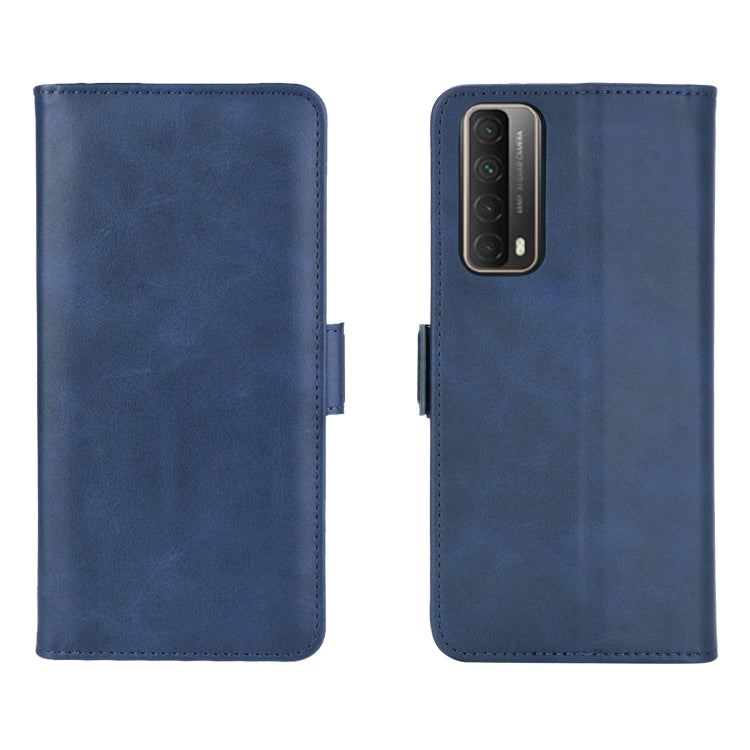 For Huawei P smart 2021 Dual-side Magnetic Buckle Horizontal Flip Leather Case with Holder & Card Slots & Wallet