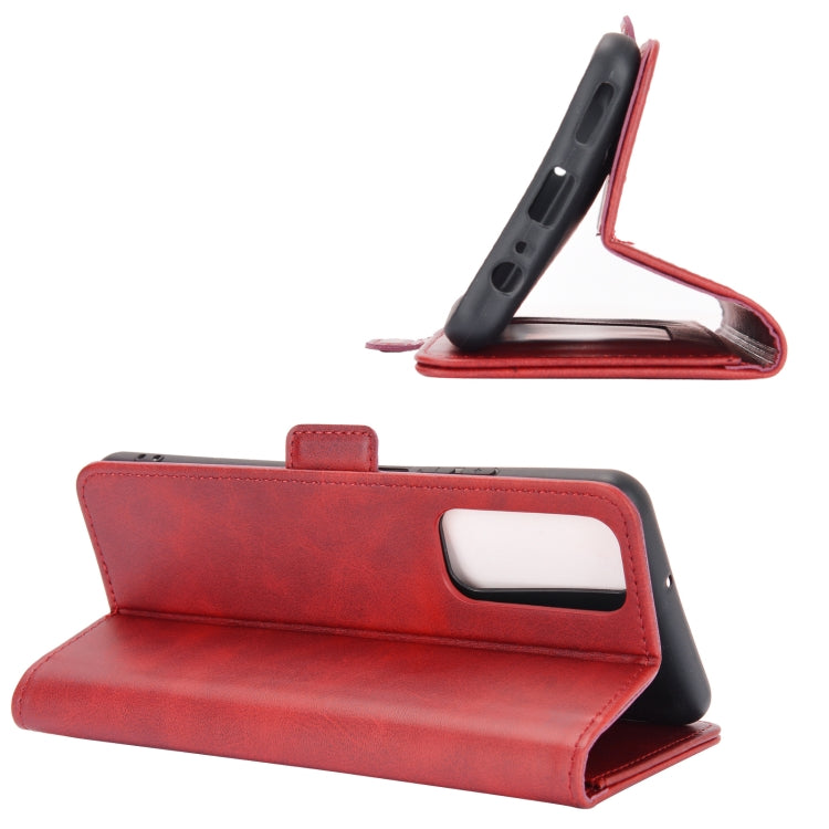 For Huawei P smart 2021 Dual-side Magnetic Buckle Horizontal Flip Leather Case with Holder & Card Slots & Wallet