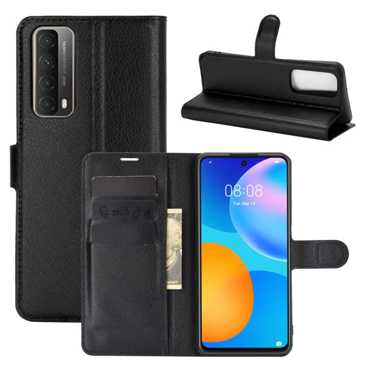 For Huawei P smart 2021 Litchi Texture Horizontal Flip Protective Case with Holder & Card Slots & Wallet