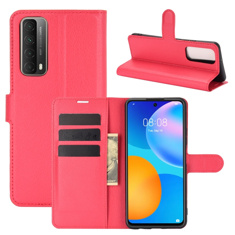 For Huawei P smart 2021 Litchi Texture Horizontal Flip Protective Case with Holder & Card Slots & Wallet