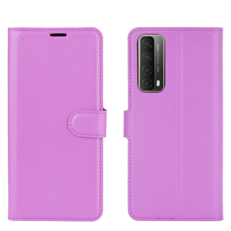 For Huawei P smart 2021 Litchi Texture Horizontal Flip Protective Case with Holder & Card Slots & Wallet