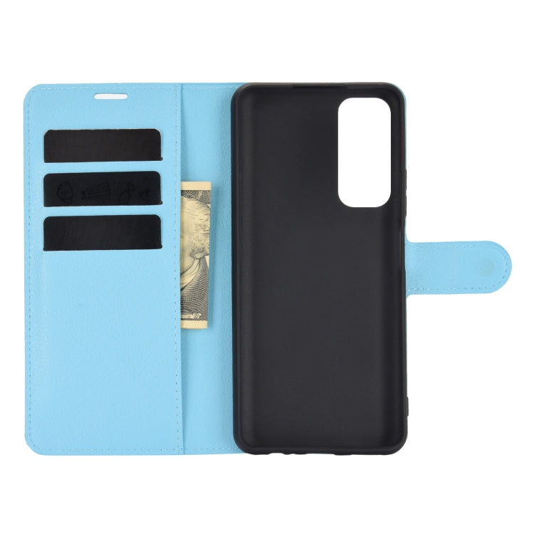For Huawei P smart 2021 Litchi Texture Horizontal Flip Protective Case with Holder & Card Slots & Wallet