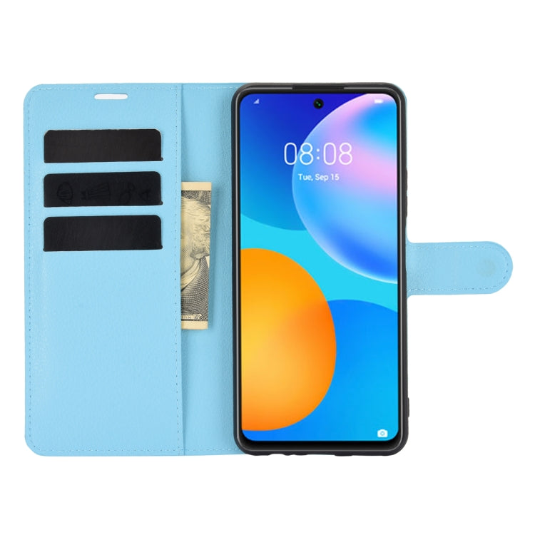 For Huawei P smart 2021 Litchi Texture Horizontal Flip Protective Case with Holder & Card Slots & Wallet