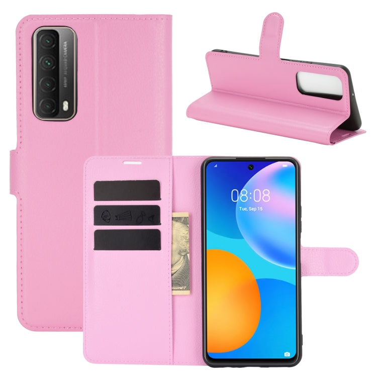 For Huawei P smart 2021 Litchi Texture Horizontal Flip Protective Case with Holder & Card Slots & Wallet