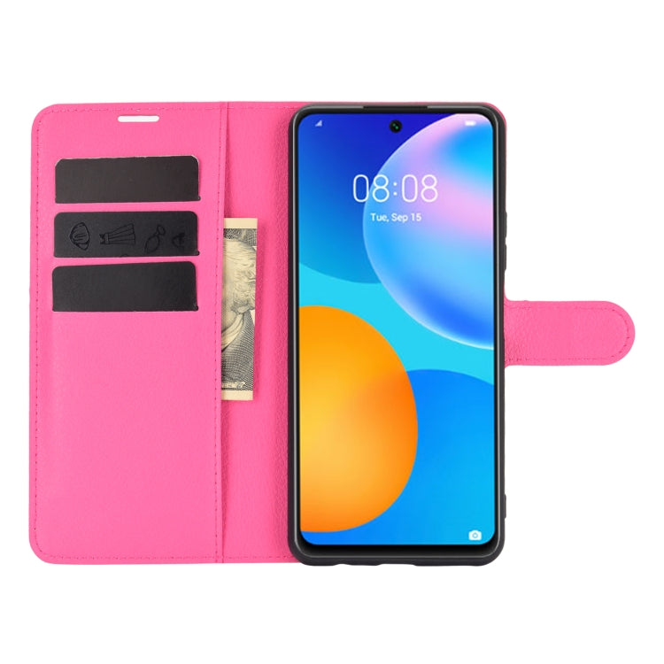 For Huawei P smart 2021 Litchi Texture Horizontal Flip Protective Case with Holder & Card Slots & Wallet