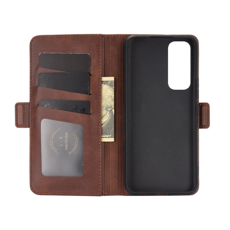For VIVO V20SE Dual-side Magnetic Buckle Horizontal Flip Leather Case with Holder & Card Slots & Wallet