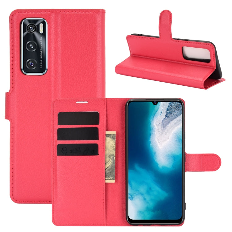 For vivo V20 SE Litchi Texture Horizontal Flip Protective Case with Holder & Card Slots & Wallet