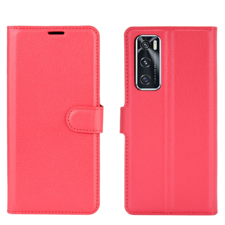 For vivo V20 SE Litchi Texture Horizontal Flip Protective Case with Holder & Card Slots & Wallet