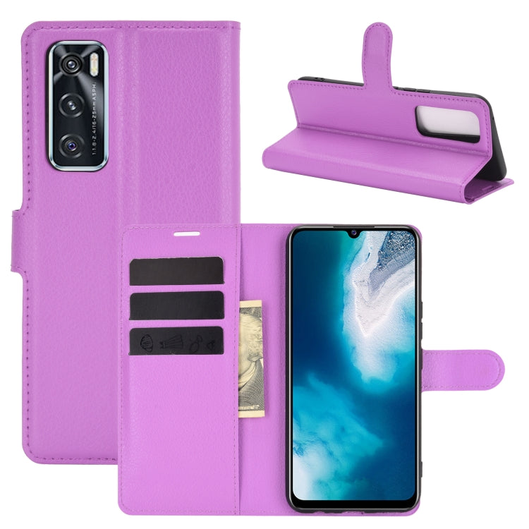For vivo V20 SE Litchi Texture Horizontal Flip Protective Case with Holder & Card Slots & Wallet