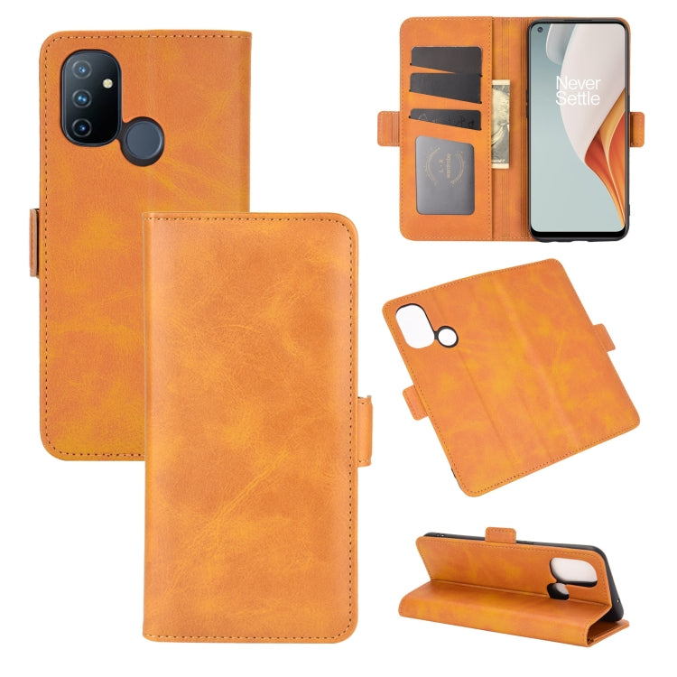For OnePlus Nord N100 Dual-side Magnetic Buckle Horizontal Flip Leather Case with Holder & Card Slots & Wallet