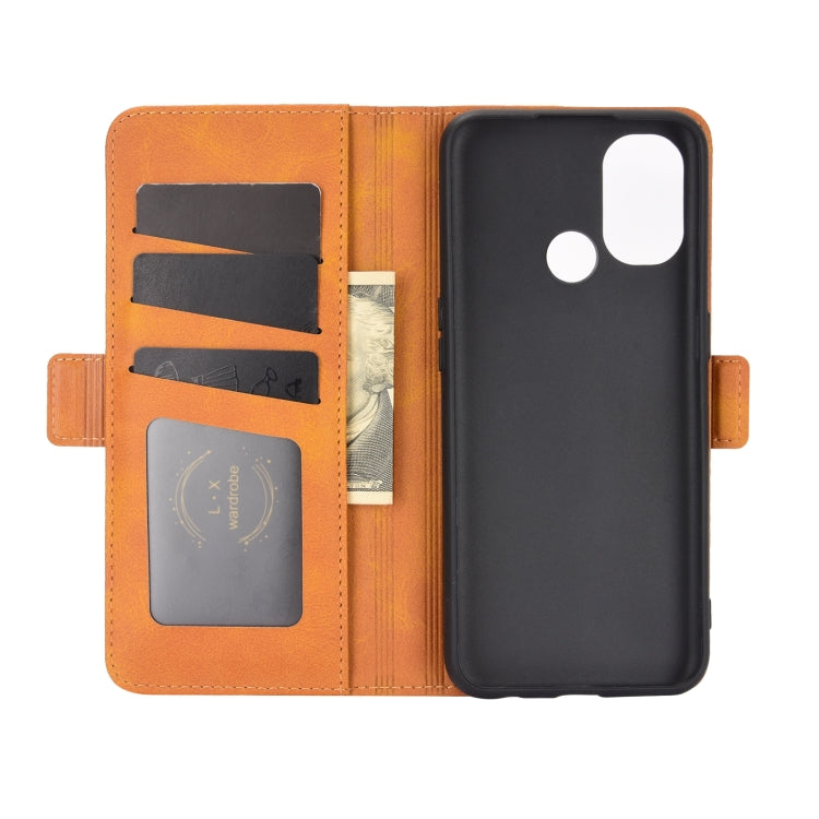 For OnePlus Nord N100 Dual-side Magnetic Buckle Horizontal Flip Leather Case with Holder & Card Slots & Wallet