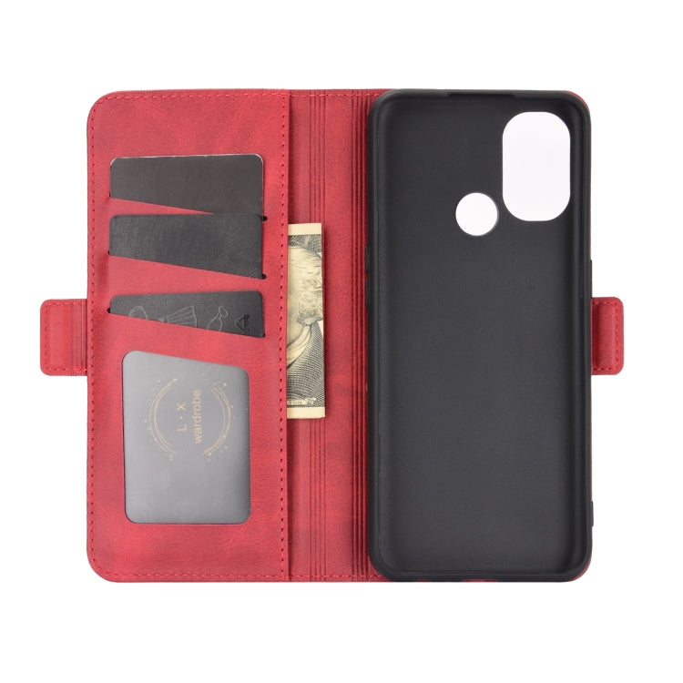 For OnePlus Nord N100 Dual-side Magnetic Buckle Horizontal Flip Leather Case with Holder & Card Slots & Wallet