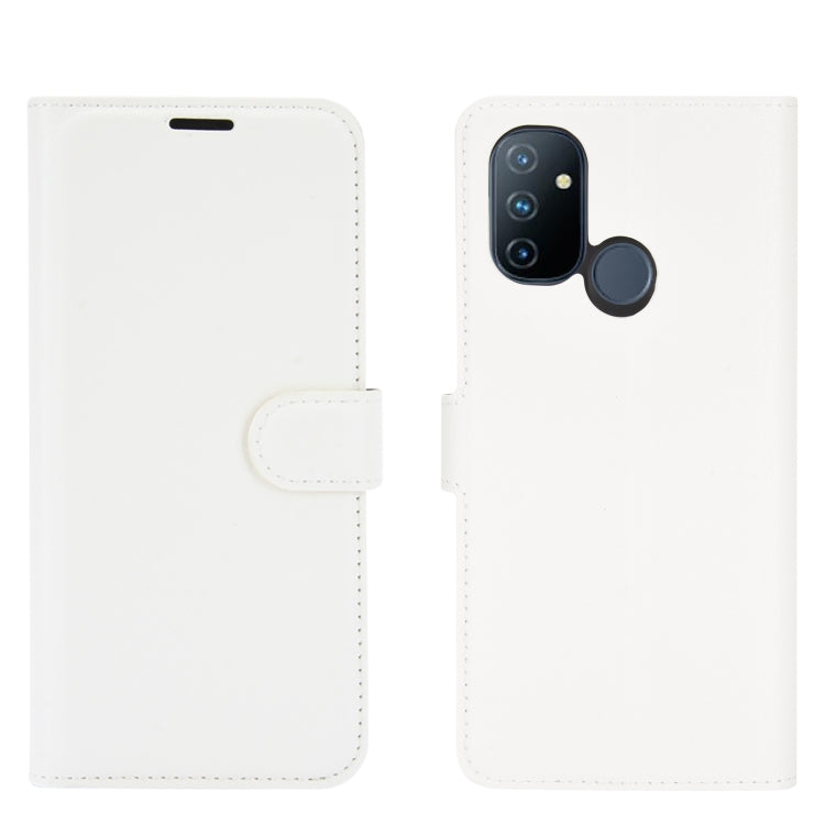 For OnePlus Nord N100 Litchi Texture Horizontal Flip Protective Case with Holder & Card Slots & Wallet