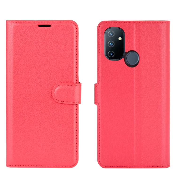For OnePlus Nord N100 Litchi Texture Horizontal Flip Protective Case with Holder & Card Slots & Wallet