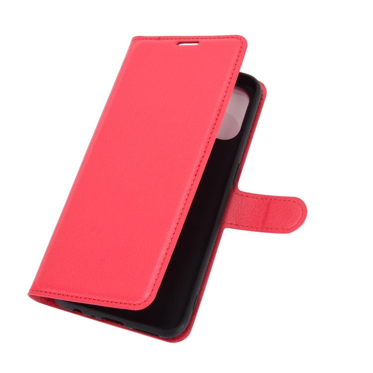 For OnePlus Nord N100 Litchi Texture Horizontal Flip Protective Case with Holder & Card Slots & Wallet