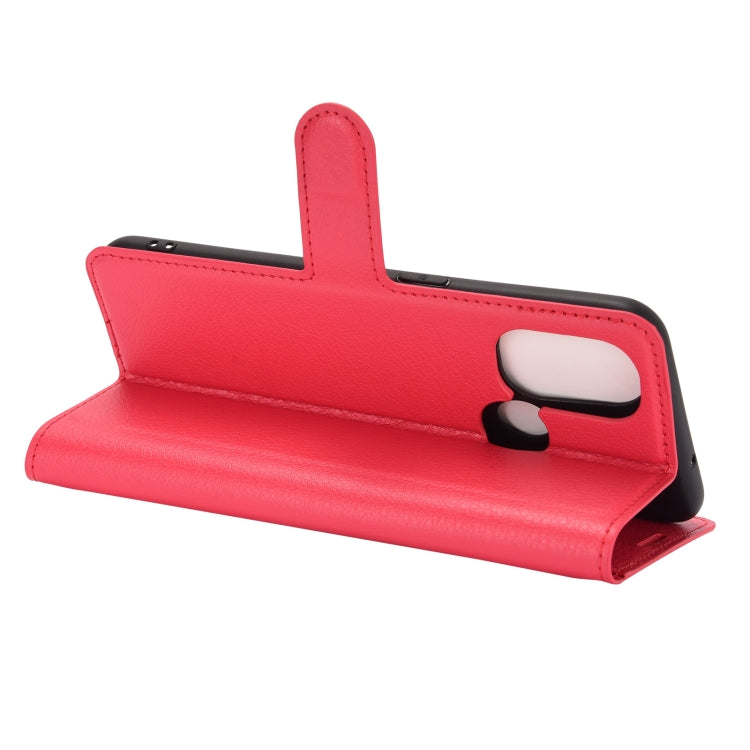 For OnePlus Nord N100 Litchi Texture Horizontal Flip Protective Case with Holder & Card Slots & Wallet