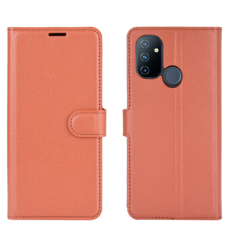 For OnePlus Nord N100 Litchi Texture Horizontal Flip Protective Case with Holder & Card Slots & Wallet