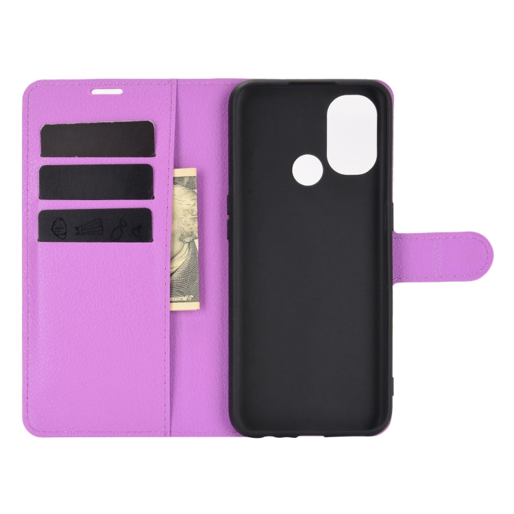 For OnePlus Nord N100 Litchi Texture Horizontal Flip Protective Case with Holder & Card Slots & Wallet