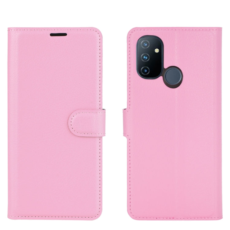 For OnePlus Nord N100 Litchi Texture Horizontal Flip Protective Case with Holder & Card Slots & Wallet