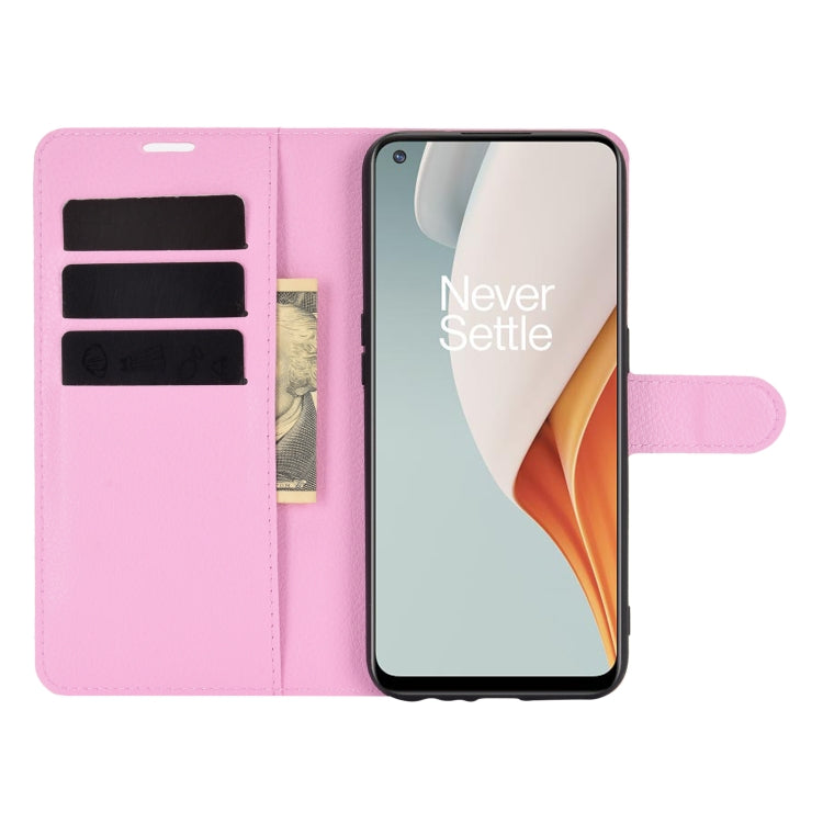 For OnePlus Nord N100 Litchi Texture Horizontal Flip Protective Case with Holder & Card Slots & Wallet