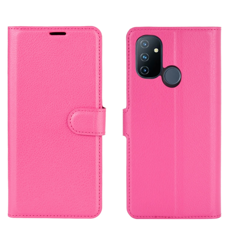 For OnePlus Nord N100 Litchi Texture Horizontal Flip Protective Case with Holder & Card Slots & Wallet
