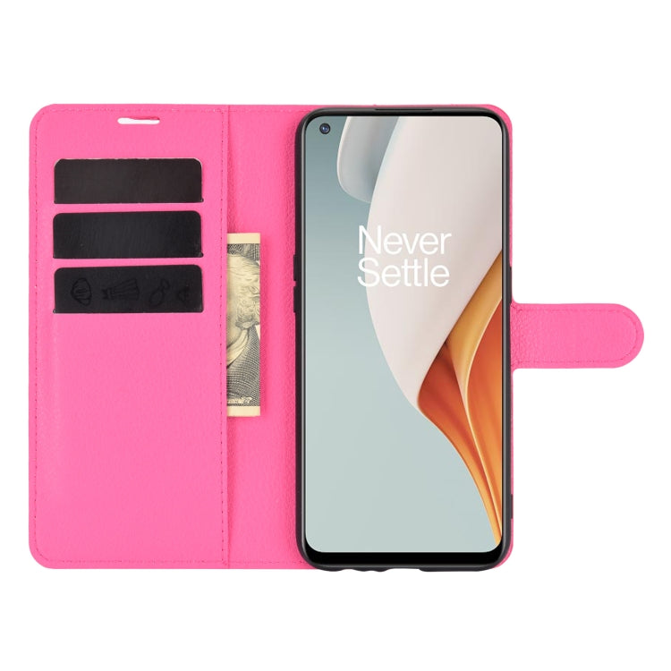 For OnePlus Nord N100 Litchi Texture Horizontal Flip Protective Case with Holder & Card Slots & Wallet