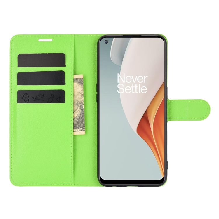 For OnePlus Nord N100 Litchi Texture Horizontal Flip Protective Case with Holder & Card Slots & Wallet