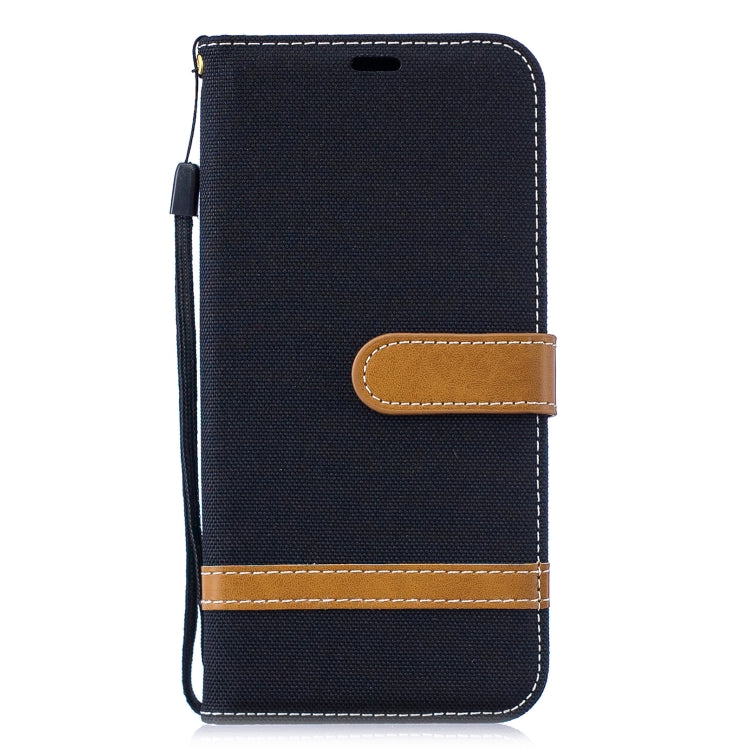 Color Matching Denim Texture Leather Case for Xiaomi Redmi 7, with Holder & Card Slots & Wallet & Lanyard