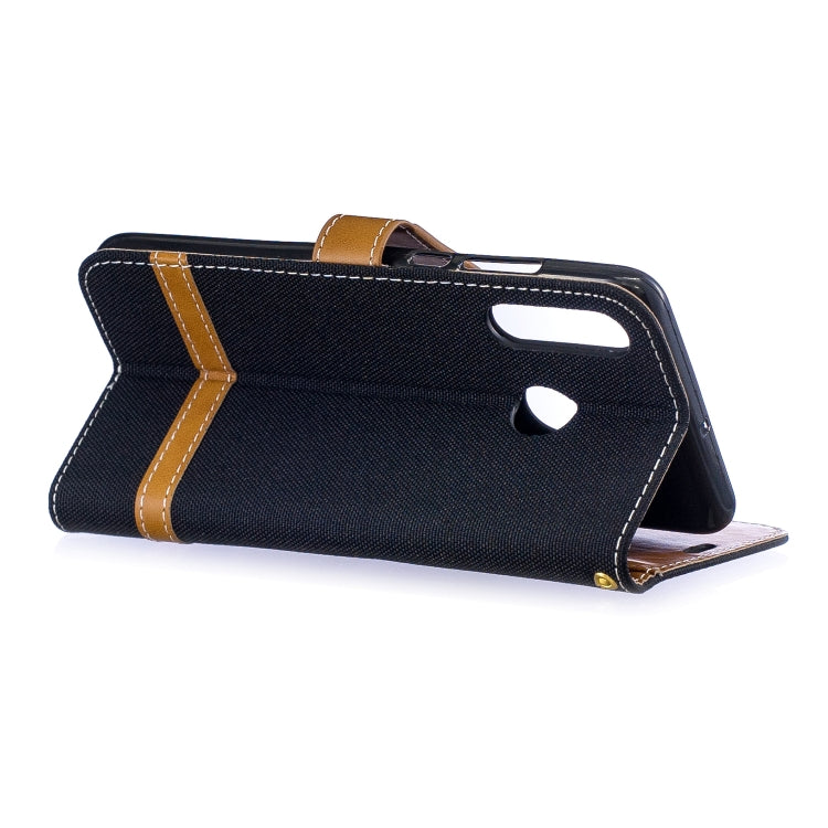 Color Matching Denim Texture Leather Case for Xiaomi Redmi 7, with Holder & Card Slots & Wallet & Lanyard