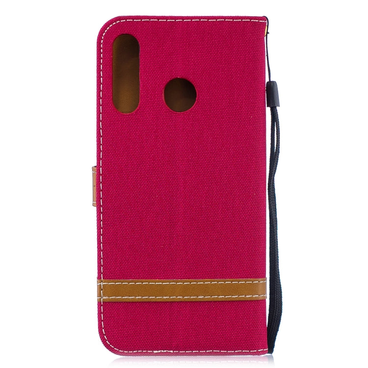 Color Matching Denim Texture Leather Case for Xiaomi Redmi 7, with Holder & Card Slots & Wallet & Lanyard