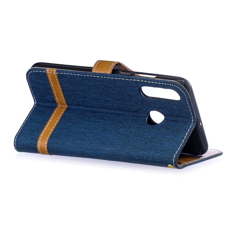Color Matching Denim Texture Leather Case for Xiaomi Redmi 7, with Holder & Card Slots & Wallet & Lanyard