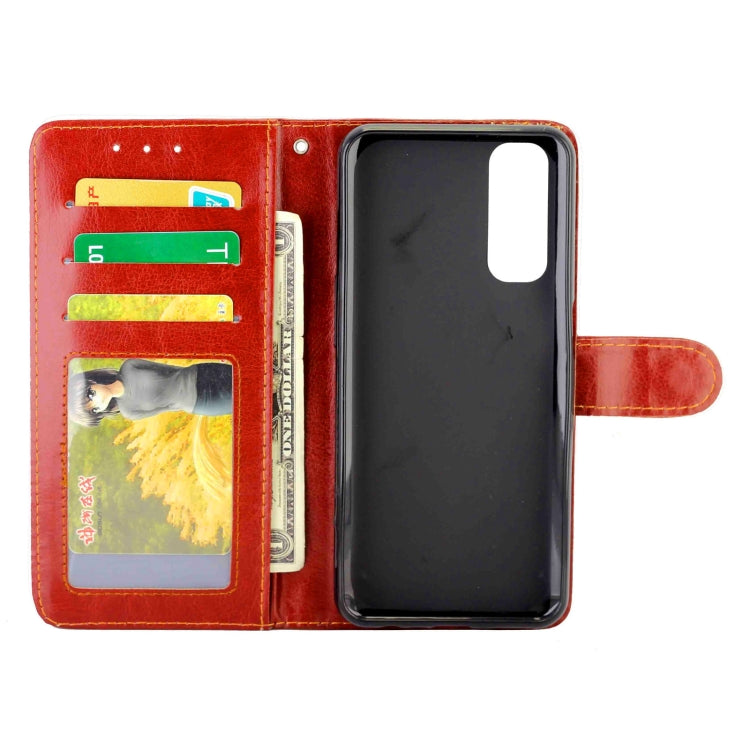 For OPPO Realme 7/Narzo 20 Pro Crazy Horse Texture Leather Horizontal Flip Protective Case with Holder & Card Slots & Wallet & Photo Frame