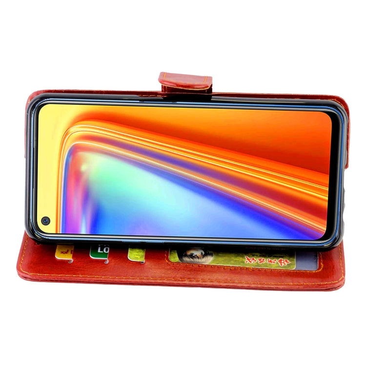 For OPPO Realme 7/Narzo 20 Pro Crazy Horse Texture Leather Horizontal Flip Protective Case with Holder & Card Slots & Wallet & Photo Frame