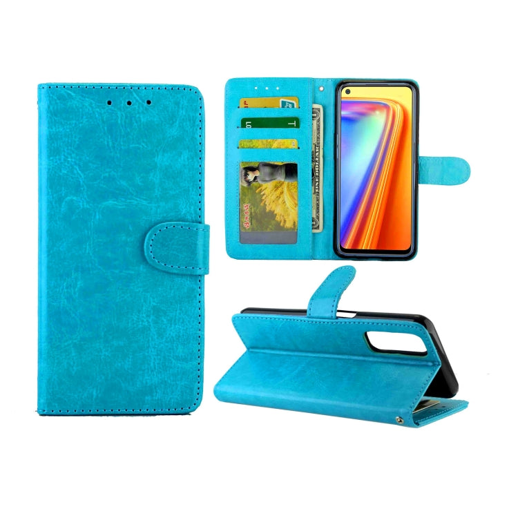 For OPPO Realme 7/Narzo 20 Pro Crazy Horse Texture Leather Horizontal Flip Protective Case with Holder & Card Slots & Wallet & Photo Frame